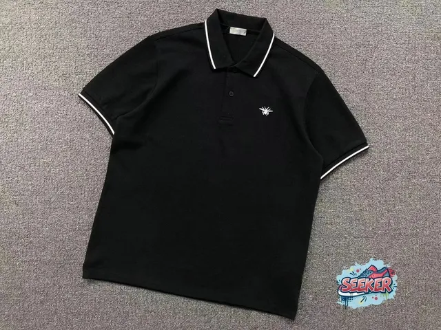 Dior Polo Shirt Bee Embroidery