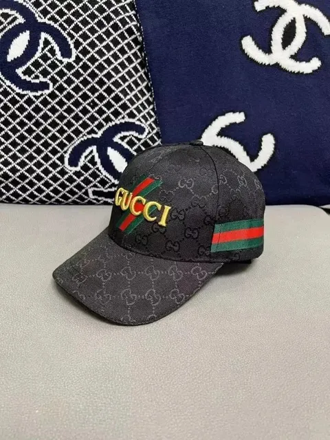 Gucci Baseball Cap GG Monogram with Web Stripe