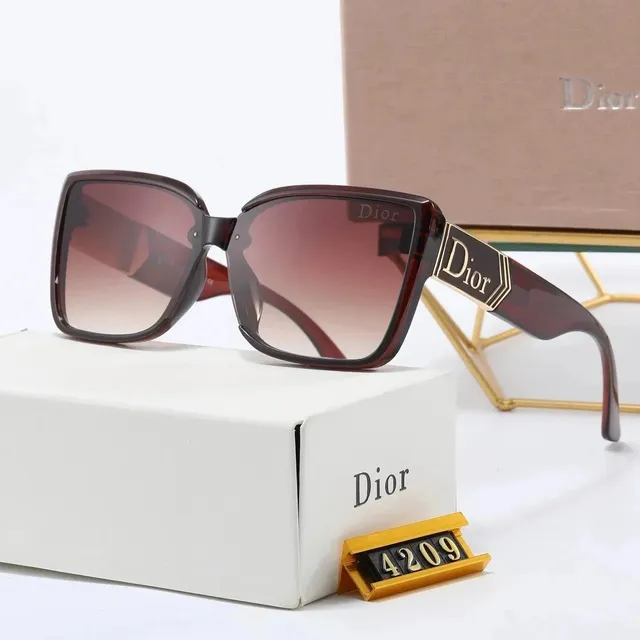 Dior Sunglasses Square Frame with Logo Temples