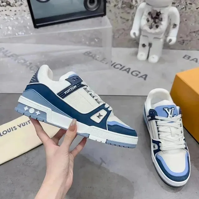 Louis Vuitton LV Trainer Navy and Blue