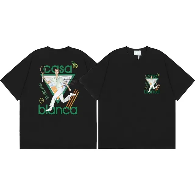 Casablanca T-Shirt Casa Blanca Tennis Graphic