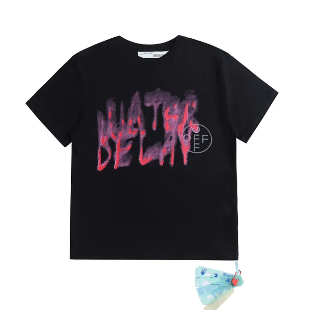 Off-White Graphic T-Shirt Spray Paint Logo