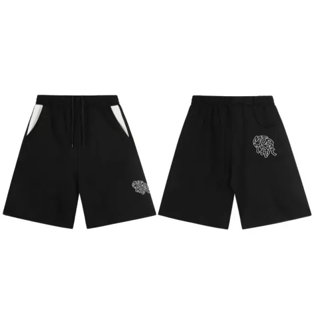 Balenciaga Logo Shorts White Panel