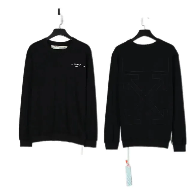 Off-White Crewneck Sweatshirt Arrow Embroidery