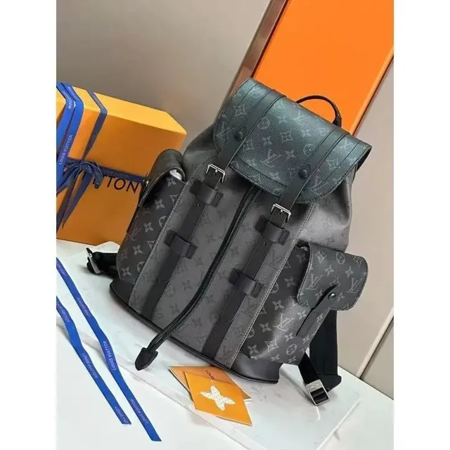 Louis Vuitton Monogram Canvas Backpack Dark Grey Monogram