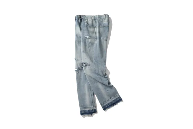 Levi's 501 Distressed Wide-Leg