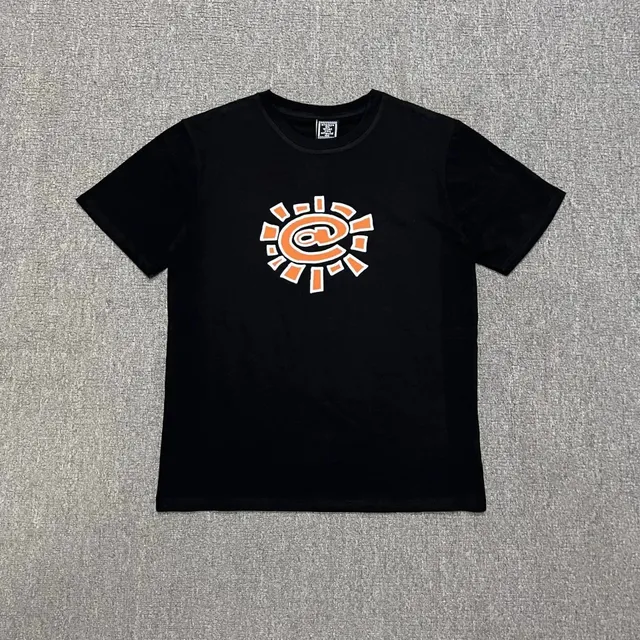 Always Do What You Should Do Sun Logo Tee Orange Sun Print
