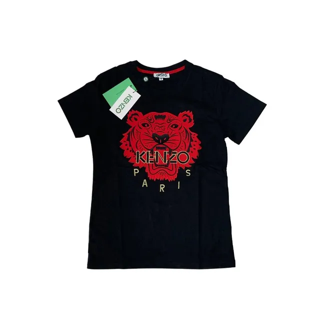 Kenzo Tiger Graphic Tee Red Tiger Logo