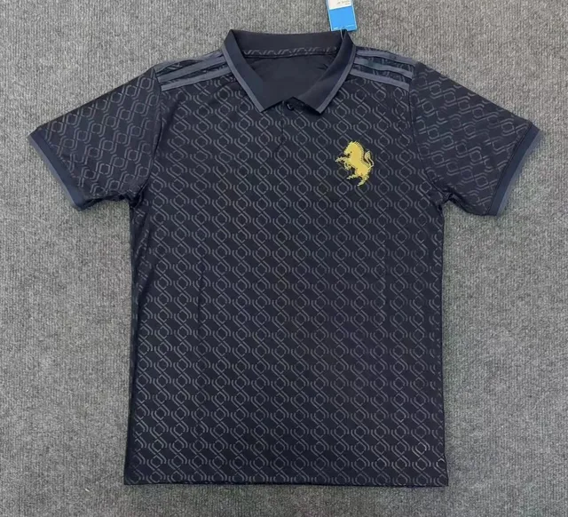 Adidas Polo Shirt Ferrari Logo Print