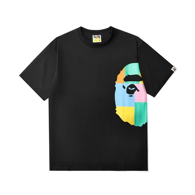 BAPE Shark Tee Color Block Ape Head