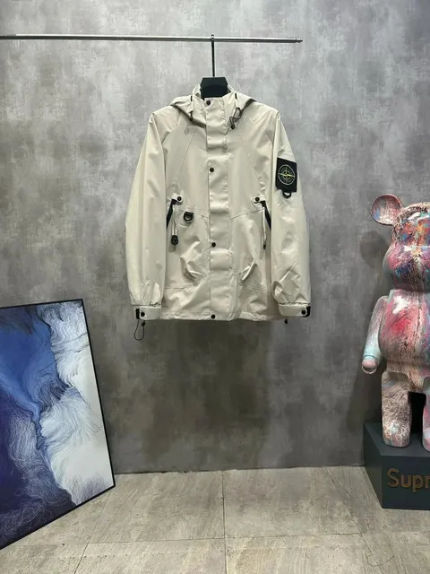 Stone Island Goggle Jacket Off-White