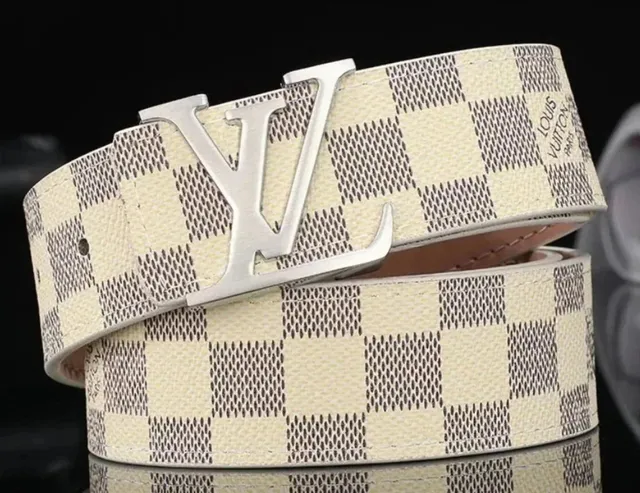Louis Vuitton Damier Azur Belt Checkerboard
