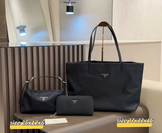 Prada Re-Edition 2005 Nylon Tote Set