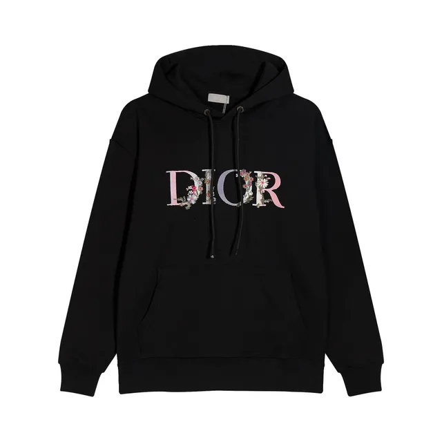 Floral Logo Hoodie Embroidered Floral DIOR