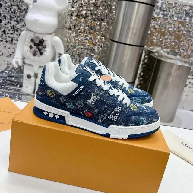 Louis Vuitton LV Trainer Monogram Denim