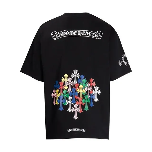 Chrome Hearts Graphic Tee Multi-Color Cross Cluster