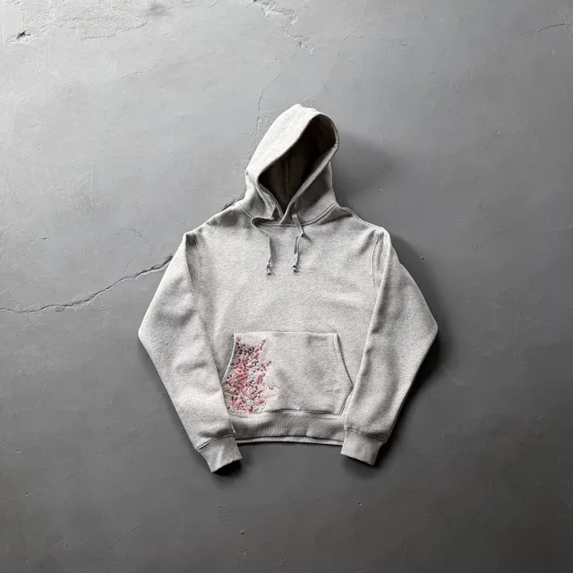 Hooded Sweatshirt Embroidered Pocket