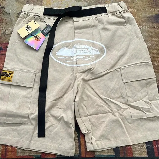 Corteiz Cargo Shorts Island Graphic
