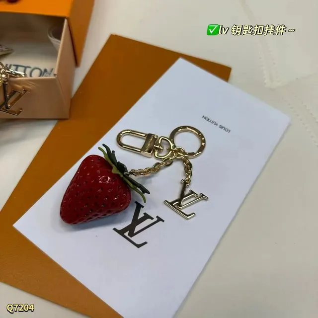 Louis Vuitton Strawberry Keychain