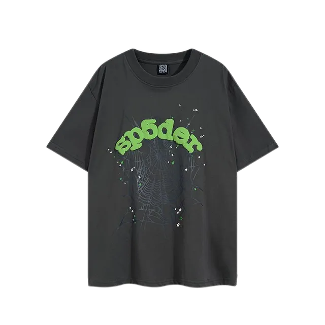 Sp5der Graphic Tee Spider Web Print