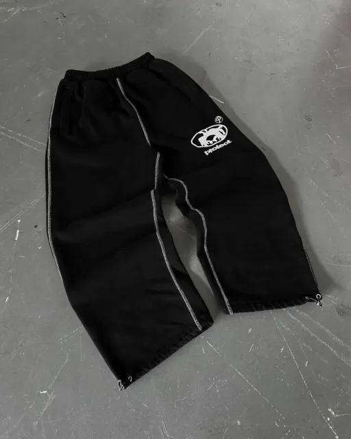 Broken Planet Track Pants White Logo