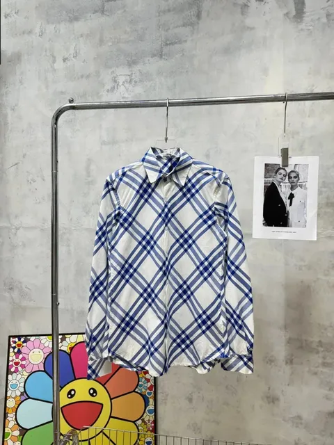 Burberry Check Shirt Classic Navy Check