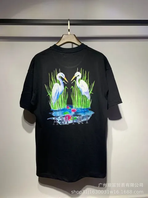 Amiri Graphic Tee Heron Print