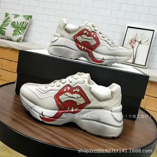 Gucci GG Trainer Lips Print