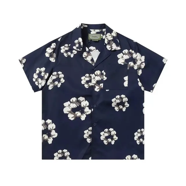 Neighborhood Cotton Poplin Shirt Cotton Blossom Print