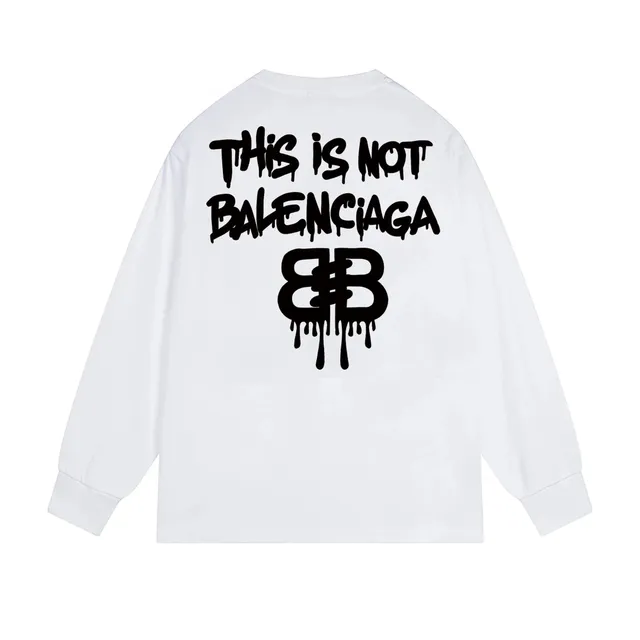 Long-Sleeve Tee This Is Not Balenciaga