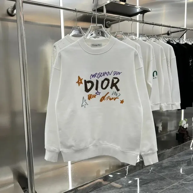 Dior Crewneck Sweatshirt Embroidered Logo
