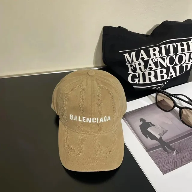 Balenciaga Baseball Cap Distressed Logo
