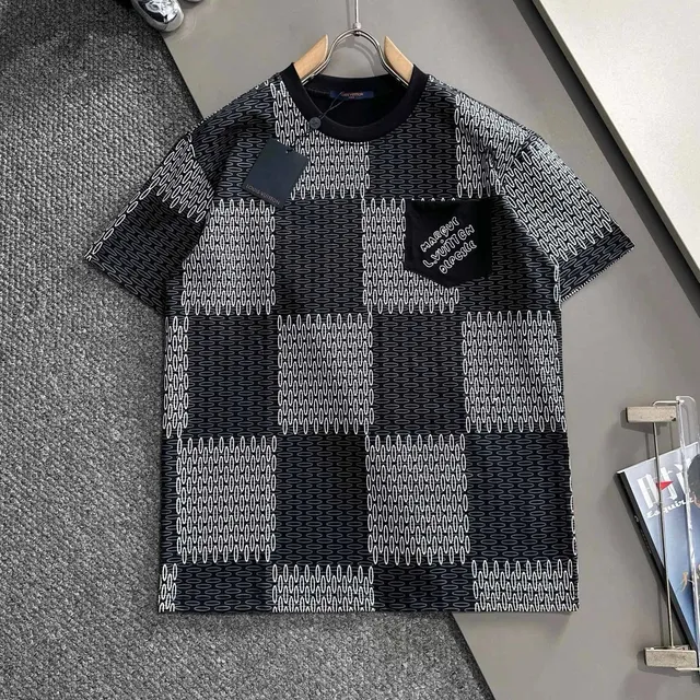 Louis Vuitton Printed T-Shirt Monogram Grid