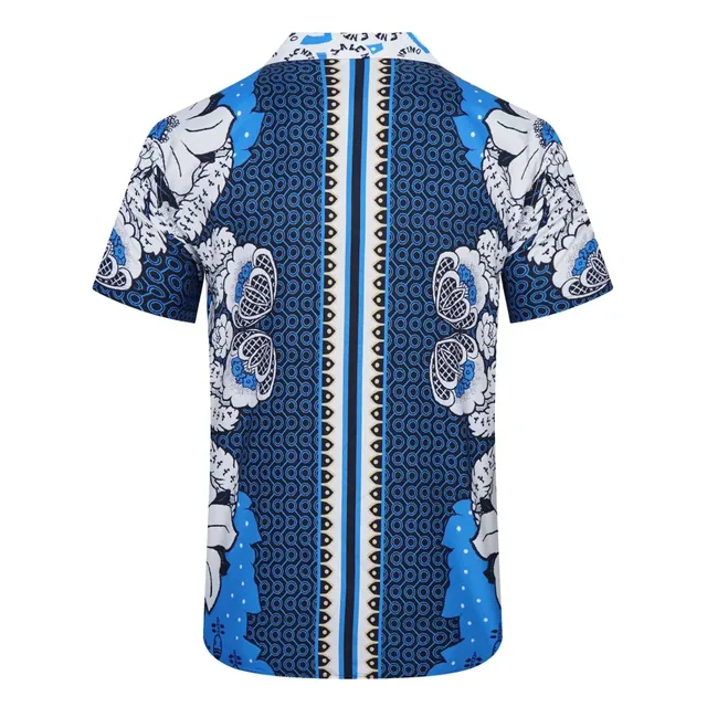 Valentino Short-Sleeve Shirt Printed Floral Geometric
