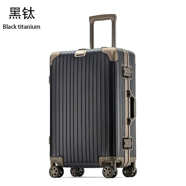 Rimowa Aluminum Suitcase Black Titanium