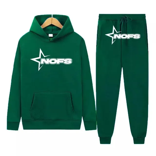 Corteiz Hoodie and Joggers Set Star Logo