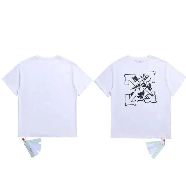 Off-White T-Shirt Floral Arrow Print