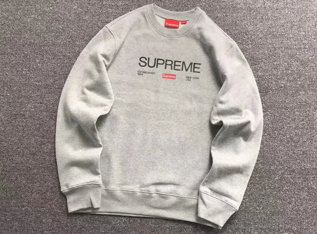 Supreme Crewneck Sweatshirt Established 1994 Box Logo