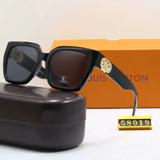 Louis Vuitton Square Sunglasses Gold LV Detail