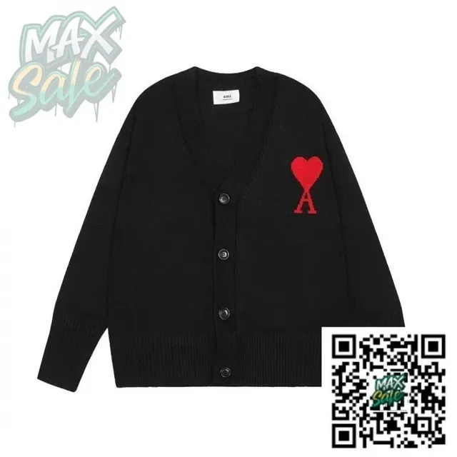 Amiri Cardigan Heart Logo