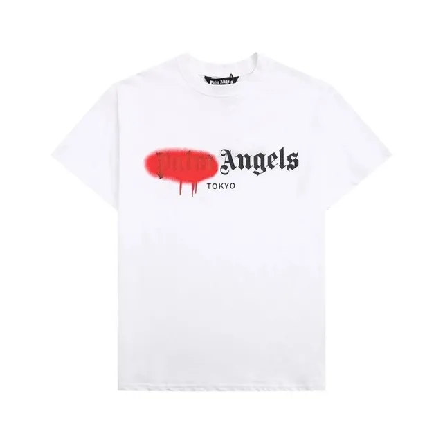 Palm Angels Graphic Tee Spray Paint Logo