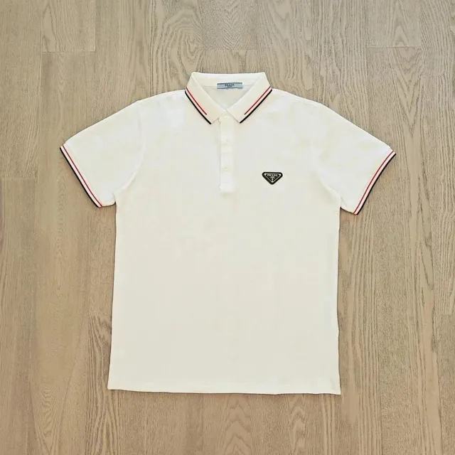 Prada Polo Shirt Triangular Logo