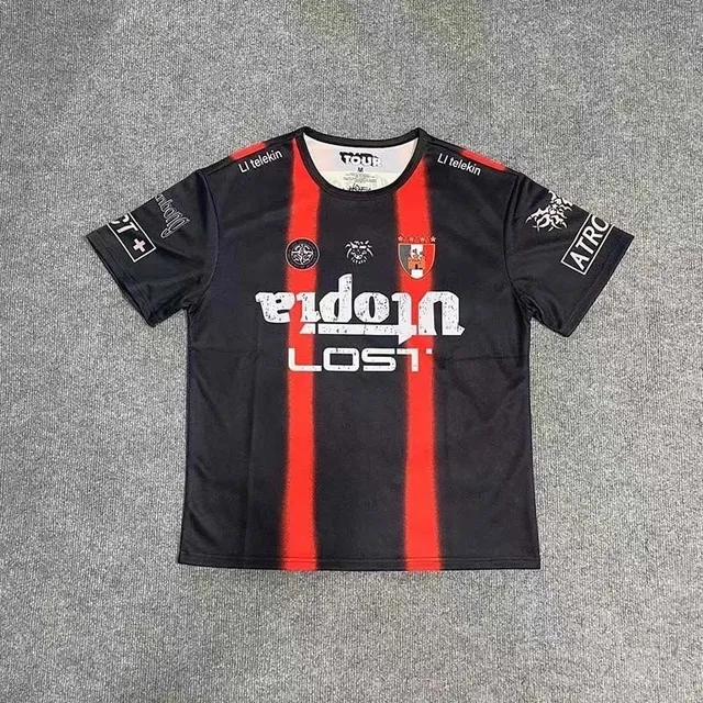 Jersey Black Red Stripe