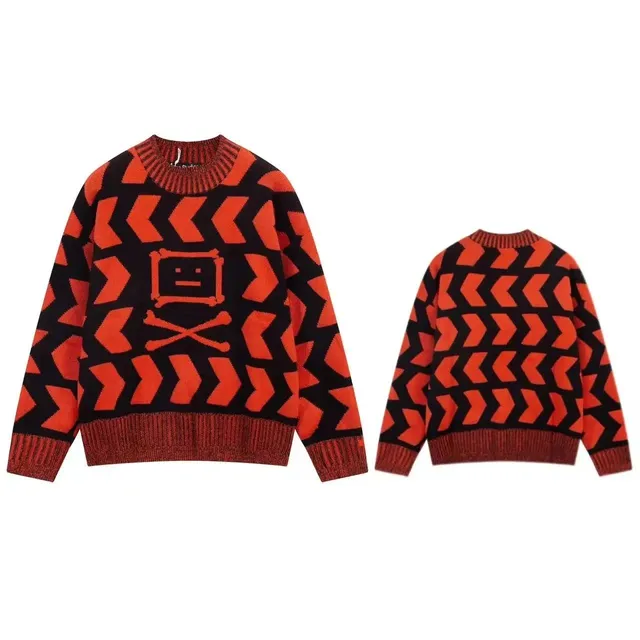 Acne Studios Knit Sweater Skull & Crossbones Arrow Pattern