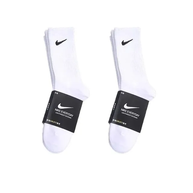 two pairs of white long