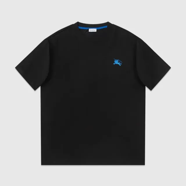 Burberry Equestrian Knight Tee Blue Embroidery
