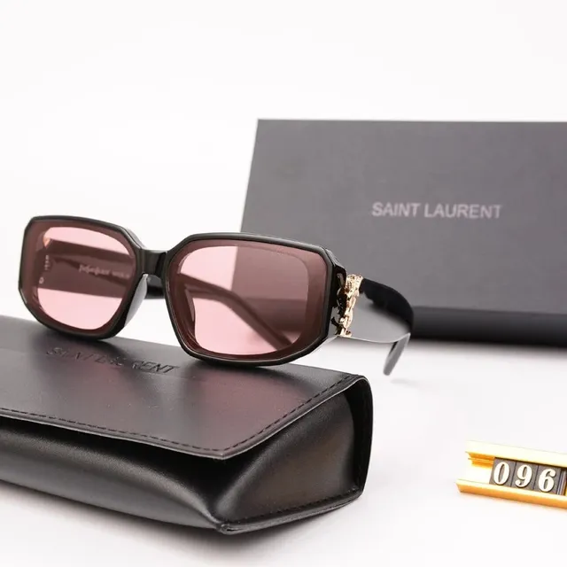 Saint Laurent Square Sunglasses Gold Hardware