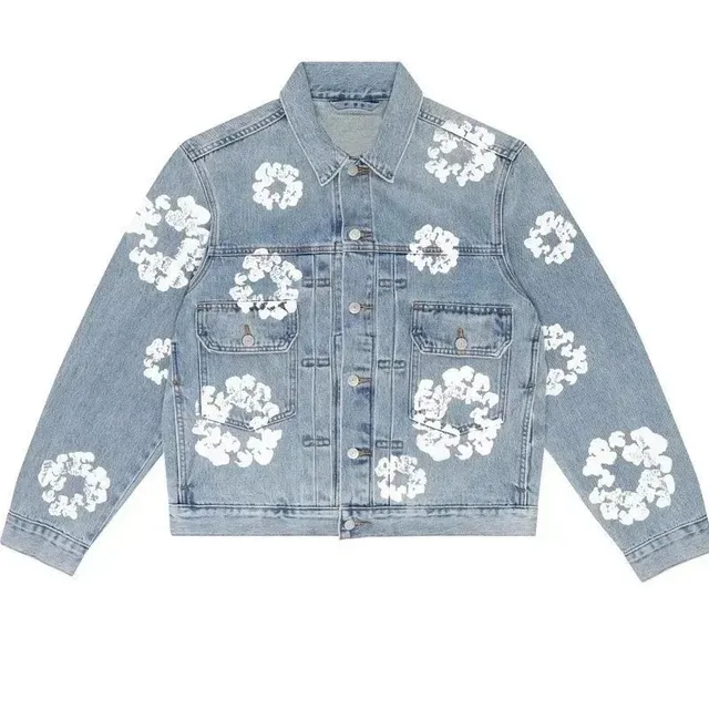 Gucci Denim Jacket Floral Embroidered