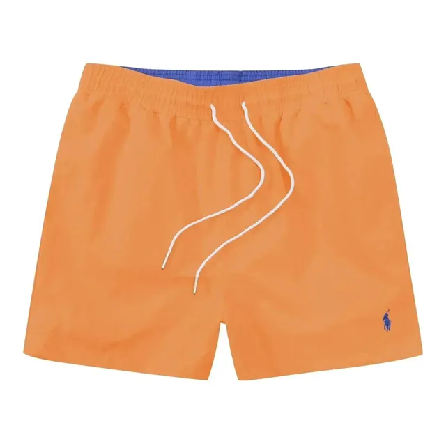 Polo Ralph Lauren Classic Fit Swim Trunks Orange with Blue Lining