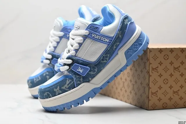 Louis Vuitton LV Trainer Monogram Denim